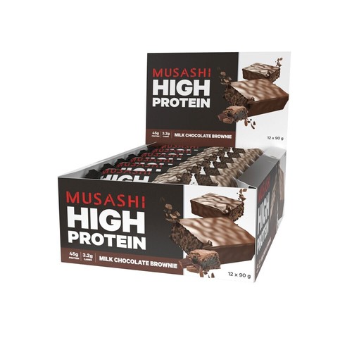 Musashi High Protein P45 Bar Milk Chocolate Brownie 90g - Picture 3 of 3