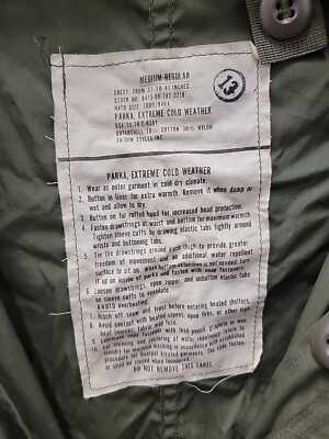 ジャケット・アウター Wasted Youth Fishtail Coat L Military Vintage U.S. Military Army Extreme Cold Weather Fishtail