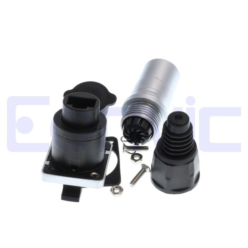 RJ45 Connector Waterproof Ethernet CAT5e Shielded Housing Panel Mount Socket - 第 3/5 張圖片