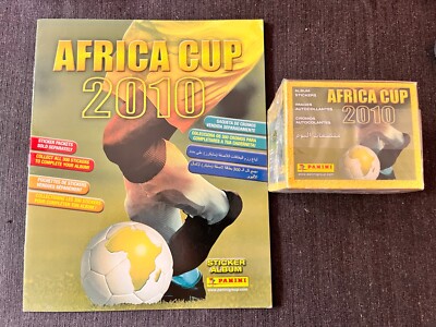PANINI BOX 50 TASCHEN GESCHLOSSEN AFRICA CUP 2010 + LEERES ALBUM SELTEN SAMMLER