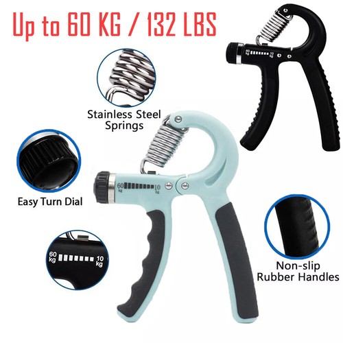 Hand Grip Strengthener Trainer Gripper verstellbare Kraft Power Gym Exerciser  - Bild 1 von 14