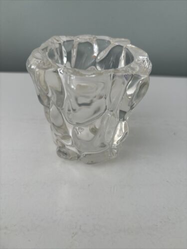 PORTACANDELE PARTYLITE VOTIVO CRISTALLO TAGLIO CHIARO VETRO VINTAGE - Foto 3 di 4