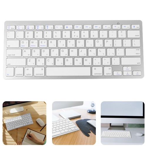 Ultrathin Wireless Computer Keyboard Hebrew Membrane Keyboard Silent Keyboard - 第 4/12 張圖片
