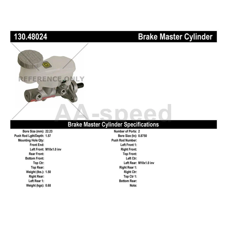 Cilindro maestro de freno centrado para 2002 2003 2004 2005 2006 2007 Suzuki Aerio Foto 3 de 4