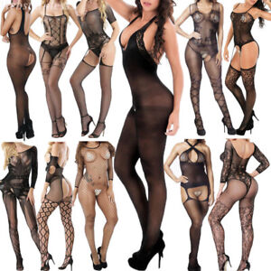 Women-039-s-Bodysuit-Body-Stocking-Lingerie-Fishnet-Babydoll-Nightwear-Sleepwear-Lot