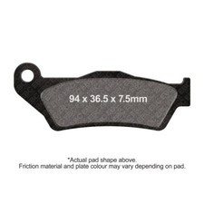 EBC Double H Brake Pad Rear Left Ducati Multistada 1200 Touring 2015 - 2017