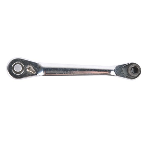 NEW Mini 1/4" Double Ended Ratchet Handle Wrench Rod Socket Screwdriver Bit - Picture 2 of 6