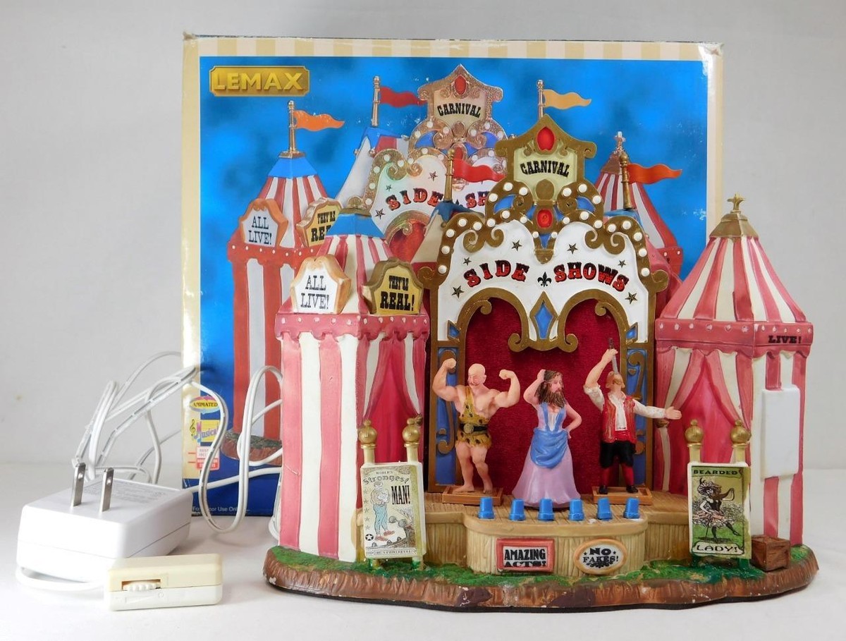 LEMAX 64492 Carnival Side Shows Circus Performers Animated