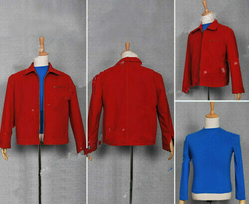 Superman Hero Smallville Clark Kent Red Jacket Cosplay Outwear Party Costume - Picture 4 of 8