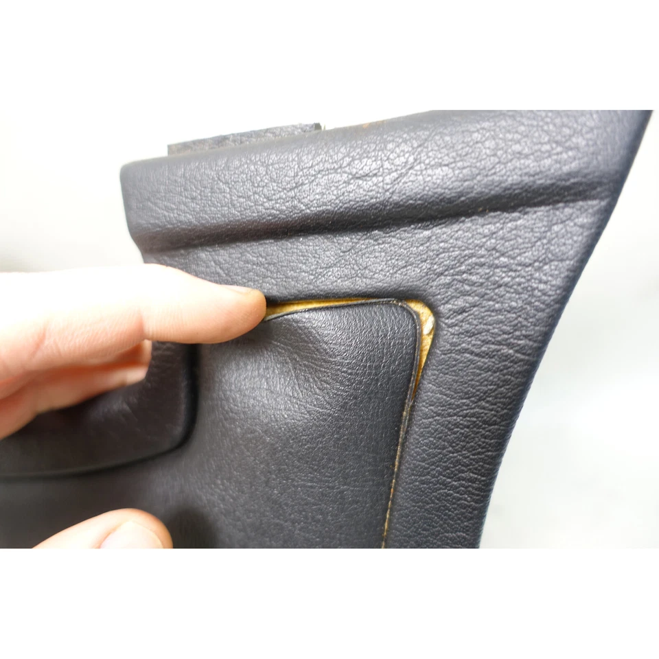 88-94 BMW E32 serie 7 tablero inferior izquierdo rodillera panel de ajuste vinilo negro OEM Foto 4 de 4