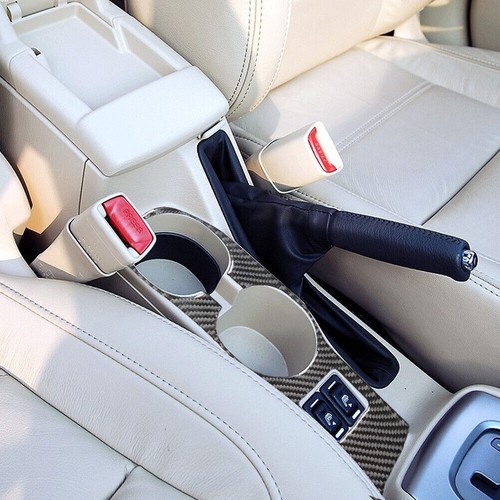 Carbon Fiber Water Cup Holder Panel Cover Trim For Subaru Forester 2005-2008 - Picture 3 of 12