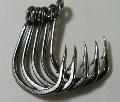 50X size 5/0 STAINLESS Steel live bait fishing hooks - Picture 3 of 6