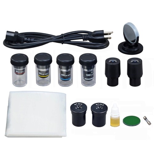 OMAX 40X-2000X Binocular LED Darkfield/Phase Compound Microscope w 9MP Camera - Picture 8 of 8