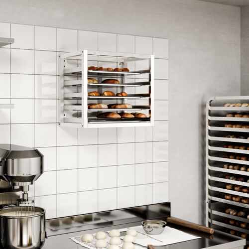 5 Ebenen Wandmontage halbe Größe Blatt/Brötchen Pfanne Regal. 21 Zoll x 13 zoll x 18 zoll - Bild 5 von 6
