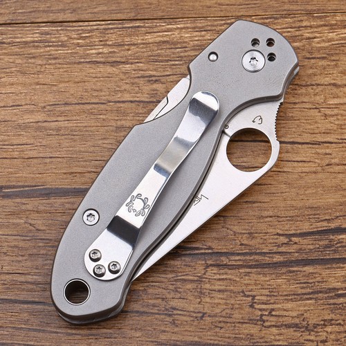 Couteau de poche tactique pliant Para militaire C223 avec manche en titane et la - Afbeelding 6 van 6