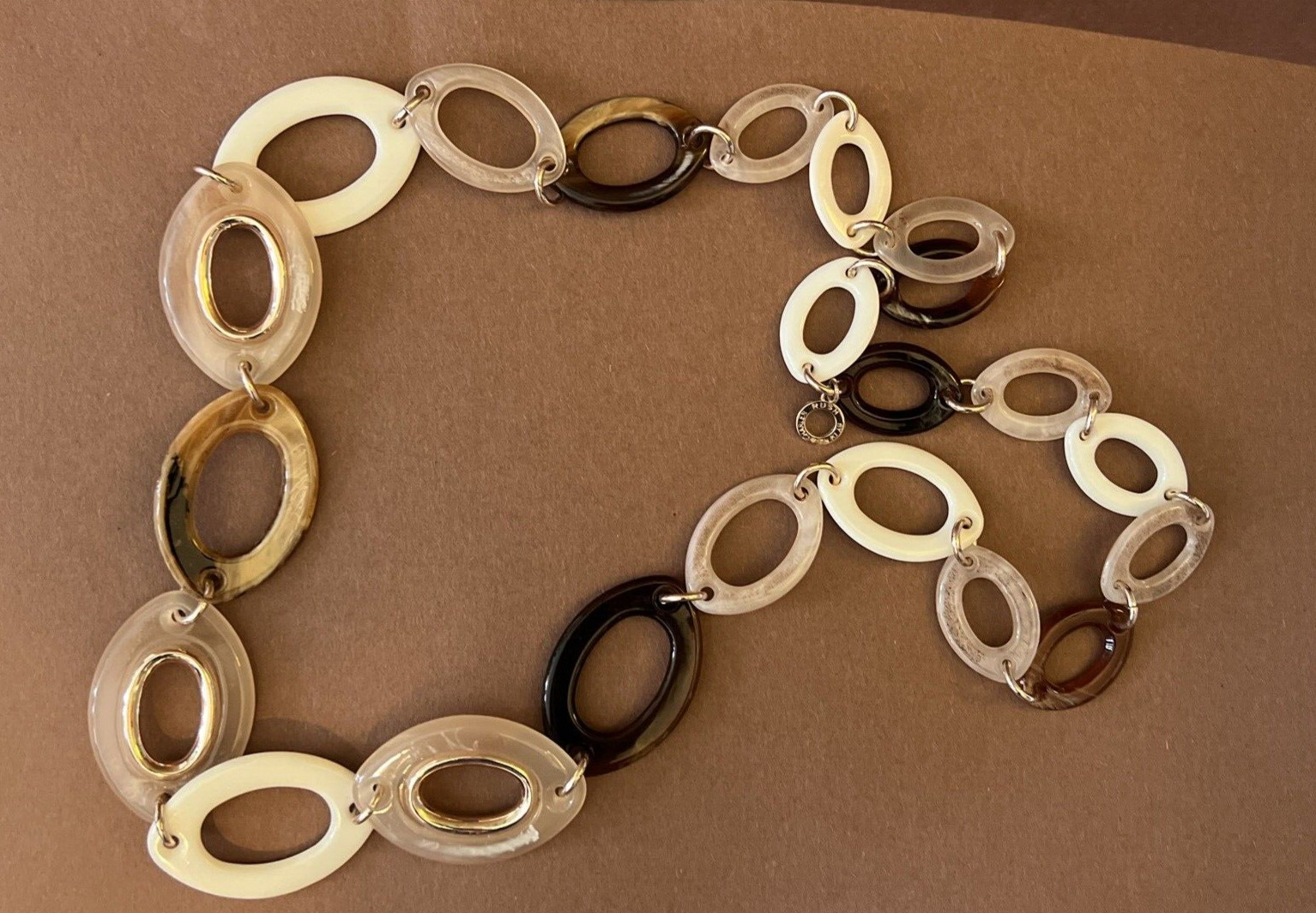 Rush by Denis and Charles Variegated Lucite Oval … - image 1