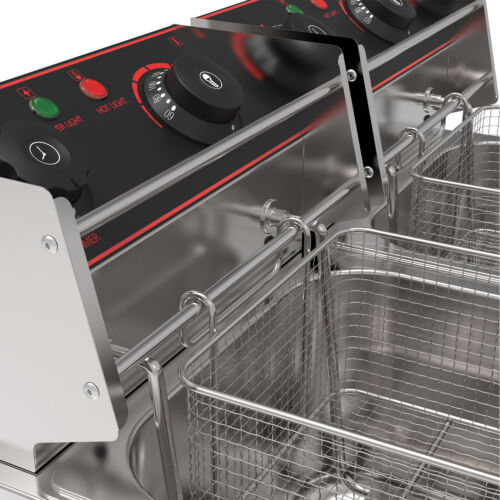 Commercial Deep Fryer Electric Griddle Single Double Grill Plate Frying - Picture 49 of 64