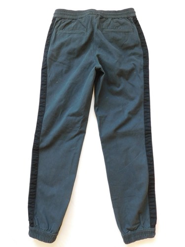 American Rag Herren grau khaki schmale Jogginghose schwarz Seitenstreifen Größe S 28 29 30 - Bild 3 von 4