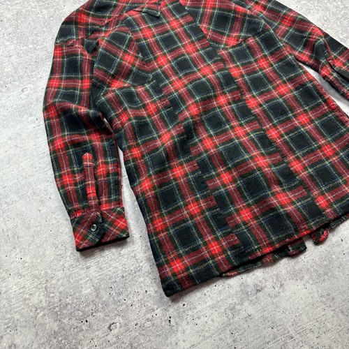ISABEL MARANT ÉTOILE Wool Flannel Shirt Dress Plaid Check Tartan Red size 2 - Picture 14 of 14