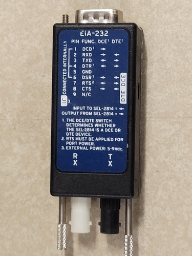 Sel 2814 EIA RS 232 SERIAL Multimode Fiver Optic Transceiver Converter #Z - Bild 3 von 6