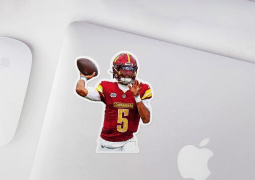 Jayden Daniels Washington Commanders Pegatina Brillante Vinilo Laminado Autoadhesivo - Imagen 5 de 8