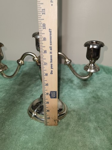 Vintage Oneida & Paul Revere Silversmith 3 Arm Candelabra Silverplated Holder. - Picture 10 of 16