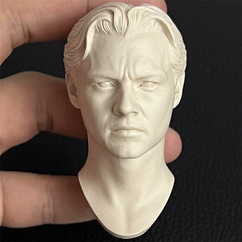 Scultura intaglio testa Leonardo DiCaprio 1/6 non dipinta per figura 12 - Foto 4 di 4