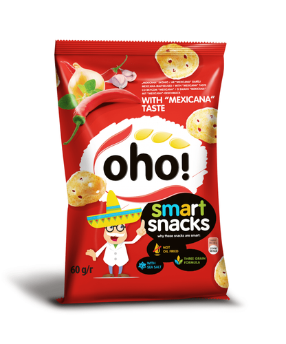 5 OHO MEXICANA Flavor Chips Low Fat Corn Snacks Crisps 60g 2.1oz - Picture 3 of 3