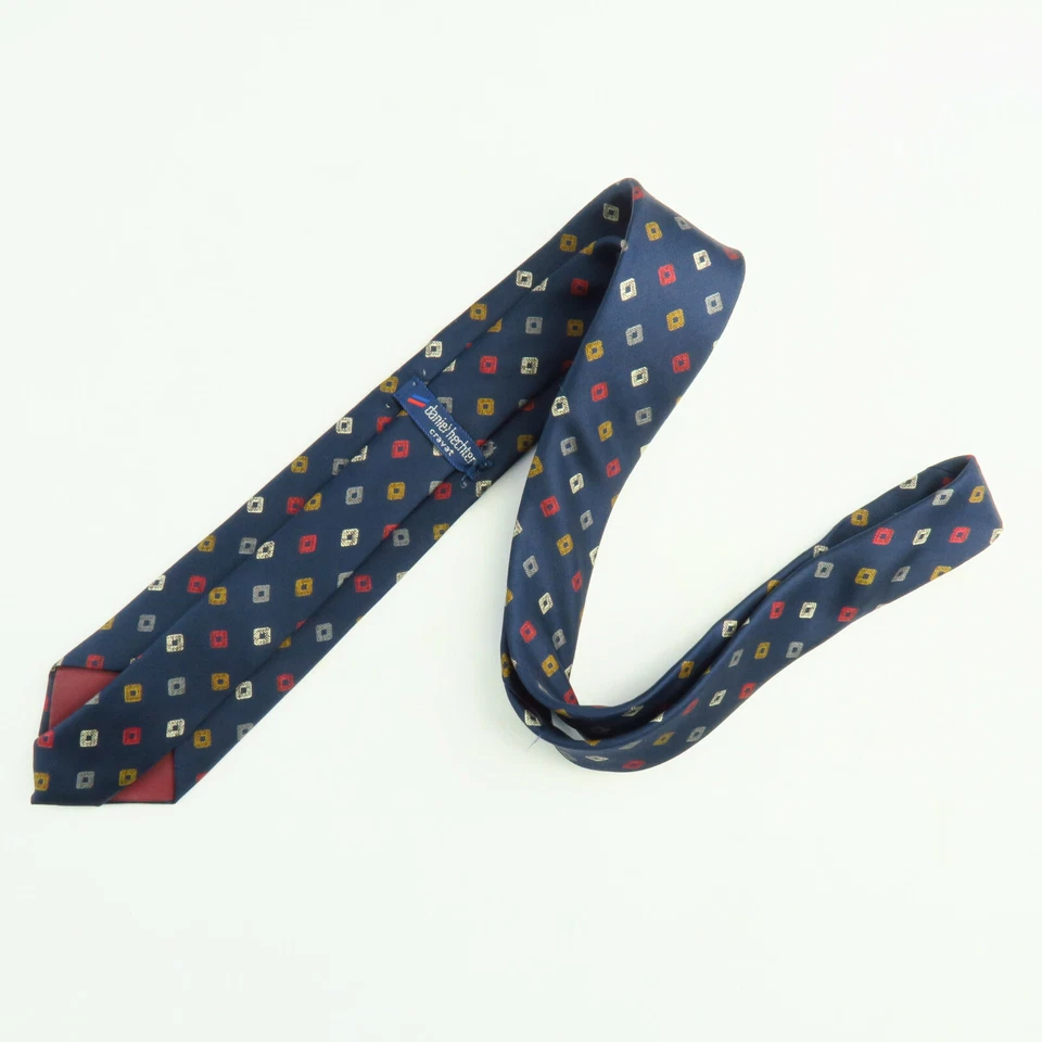 Галстук мужской Daniel Hechter галстук геометрический цвет бриллианты 57 дюймов x 2,75 дюйма узкий - Изображение 4 из 4
