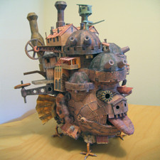 Hayao Miyazaki Howl  s Moving Castle Land Version DIY Handcraft Paper Model KIT