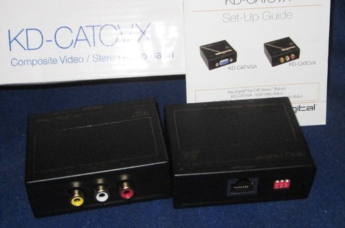 Balun de video compuesto/audio estéreo digital clave KD-CATCVX serie FatCat - Imagen 3 de 3