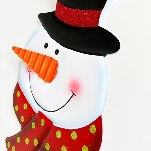 Metal Snowman Garden Stake Christmas Decoration Outdoor Yard Sign Lawn Stake - Picture 23 of 33