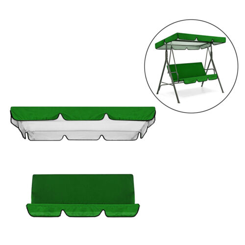 Replacement 3 Seater Swing Seat Canopy Cover and Seat Cover Set Garden Hammock - Picture 8 of 18