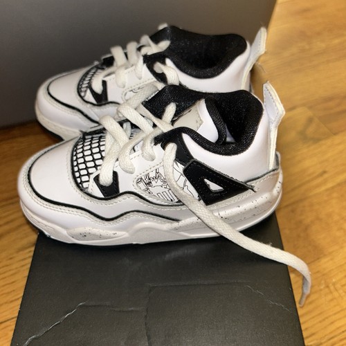 Nike Air Jordan 4 Retro SE "DIY" weiß/schwarz-volt (DC4102 100) Kleinkind Größe 8c - Bild 2 von 6