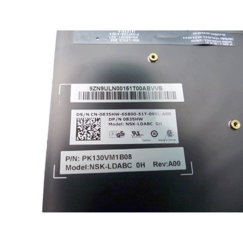 DELL Clavier E7240 E7440 Qwerty Hébreu 0835HW NSK - Ldabc 0H/ S-037/ Isr - Photo 2/3