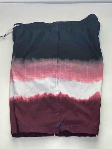 Boys Art Class Red White Blue Pink Striped Bathing Suit -Size XL (16) - Picture 3 of 4