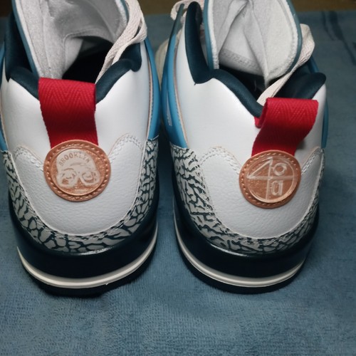 Jordan Spizike Low Men's Size 13 White/Gym Red-Armory Navy HM3712-164 - Picture 7 of 12