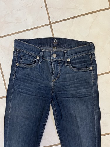 CITIZENS OF HUMANITY Dark Wash AVA LOW RISE STRAIGHT LEG Jeans Sz 24 - Picture 2 of 7