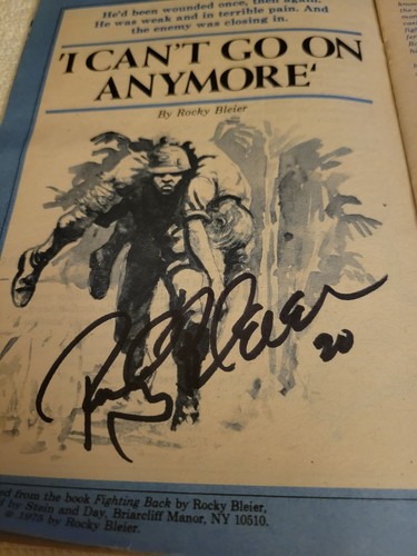 Vintage Rocky Bleier Autogtaphed Read Magazine October 8, 1980 - Picture 4 of 5