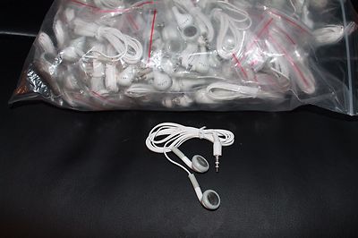Bulk WHOLESALE Lot of 50 3.5mm Earbuds / Headphones / Earphones 