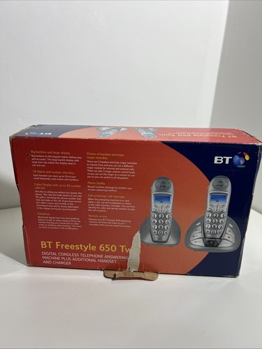 BT Freestyle 650 Twin Digital bezprzewodowa sekretarka telefoniczna duże przyciski - Zdjęcie 4 z 9