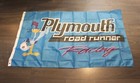 Plymouth Road Runner Banner Flag Racing Vintage Car Show Fan Garage Mechanic