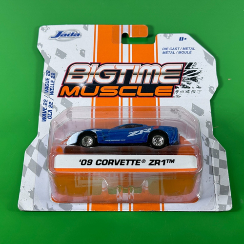 Bigtime Muscle '09 CORVETTE ZR1 | Wave 22 | 1:64 Diecast | 2020 Jada Toys - Picture 5 of 6
