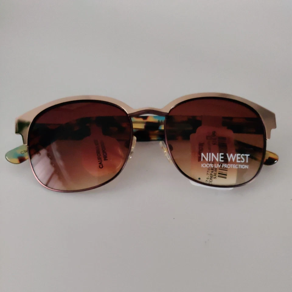 Женские солнцезащитные очки Nine West 100% защита от ультрафиолета ударопрочные (2 пары) новые с ценниками - Изображение 2 из 4