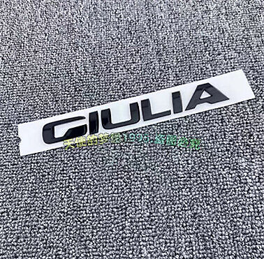 2 piezas negro brillante Alfa Romeo Q2 + Giulia insignia emblema pegatinas alas puerta trasera - Imagen 3 de 8