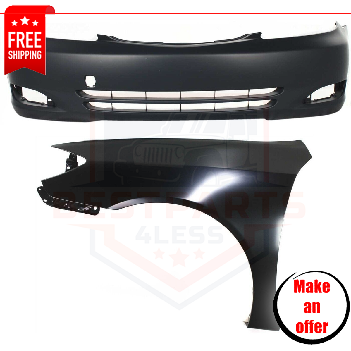Full Hood & Fender + Mirror Kit | TOYOTA CAMRY LE XLE 2016 Full Hood & Fender + Mirror Kit | TOYOTA CAMRY LE XLE 2016
