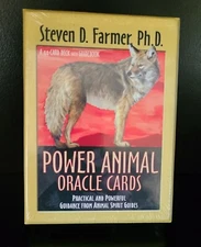 Power Animal Oracle Cards by Steven Farmer - NEW - FACTORY SEALED - W/GUIDEBOOK