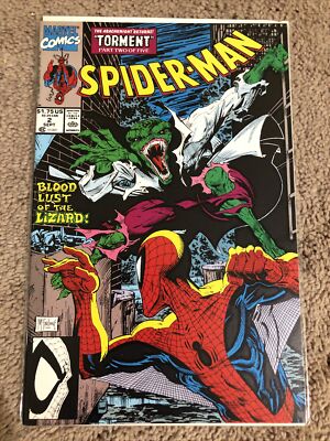 SPIDER-MAN #2 (TORMENT), Marvel comics, VF/NM, Bag & Board