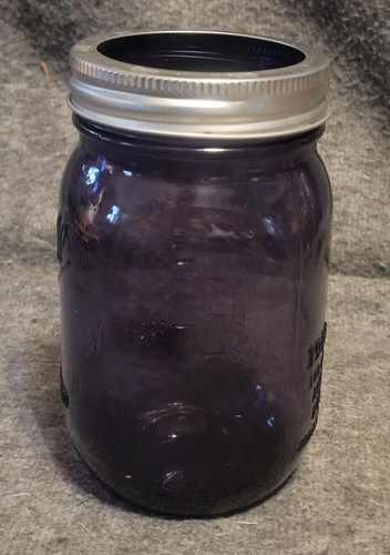 Mason Canning Jar Vintage Glass Jar Purple 16 Oz Heritage Collection 100 Years - Picture 4 of 11