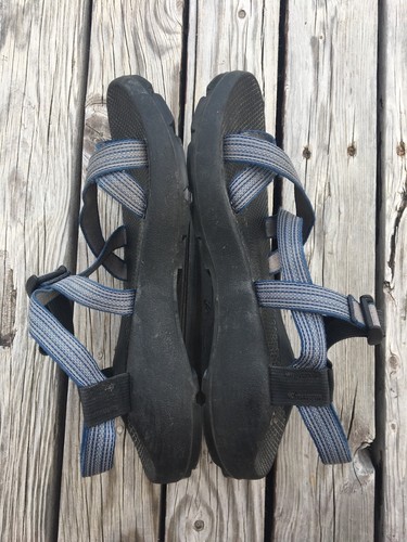 Chaco Blue Black Classic Slip Resistant Comfort Hiking Sandals Size 11 M Men’s - Picture 8 of 13